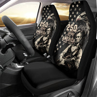 America 250th Anniversary Car Seat Cover Abraham Lincoln Playing Guitar 4th July