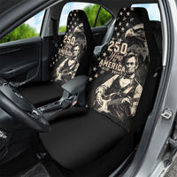 America 250th Anniversary Car Seat Cover Abraham Lincoln Playing Guitar 4th July