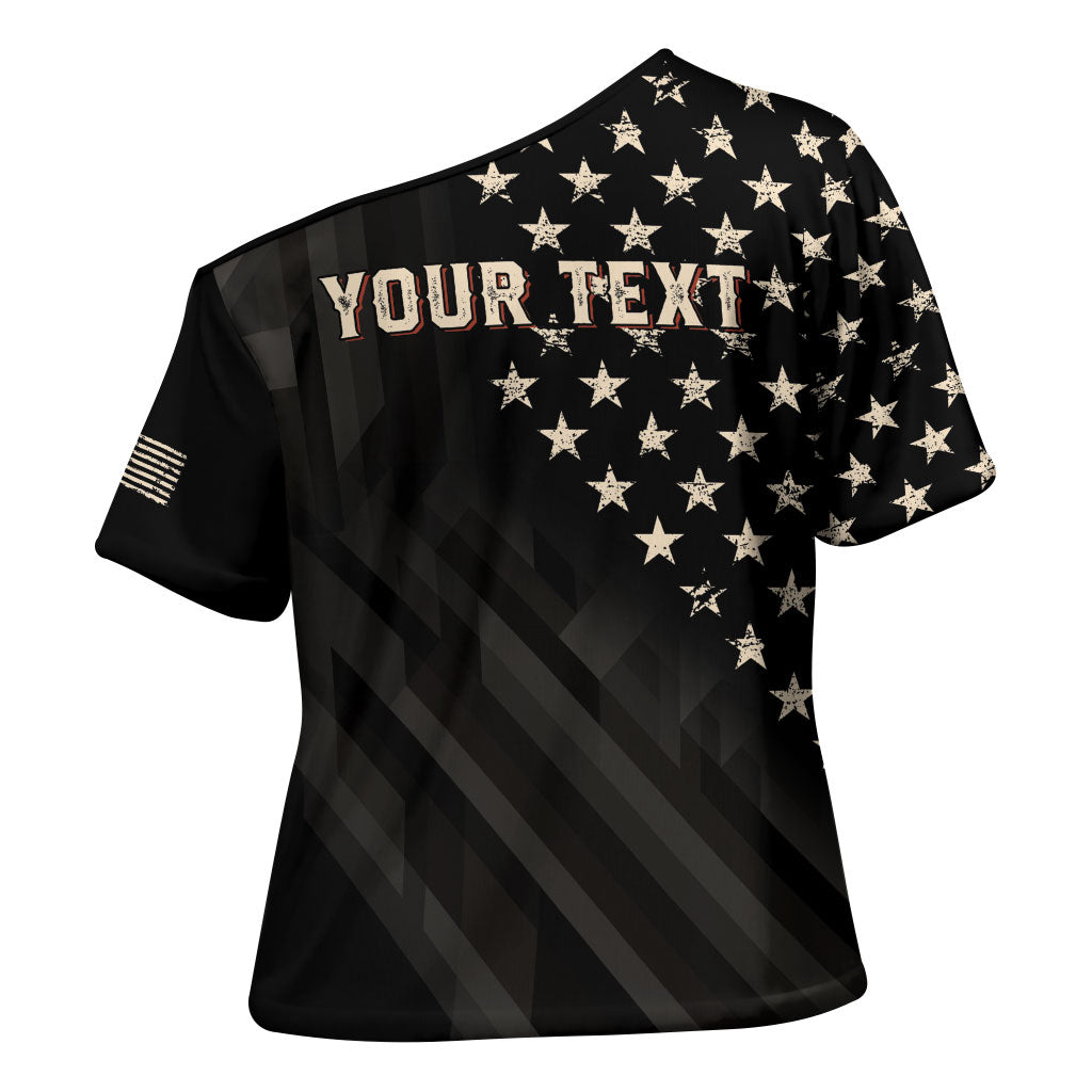 Personalized America 250th Anniversary Cross Shoulder Shirt Abraham Lincoln Playing Guitar 4th July