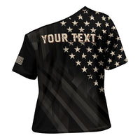Personalized America 250th Anniversary Cross Shoulder Shirt Abraham Lincoln Playing Guitar 4th July