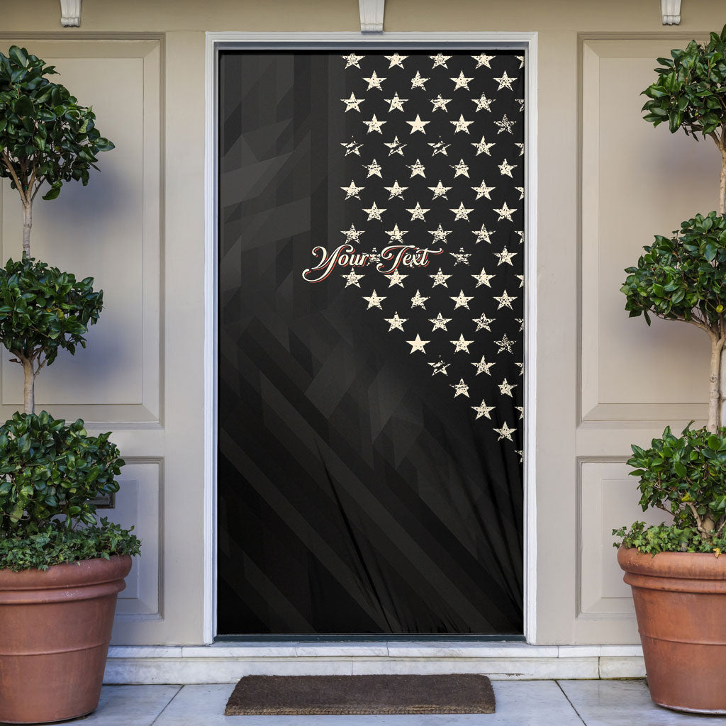 Personalized America 250th Anniversary Door Cover Abraham Lincoln Playing Guitar 4th July