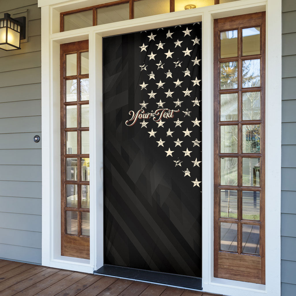 Personalized America 250th Anniversary Door Cover Abraham Lincoln Playing Guitar 4th July