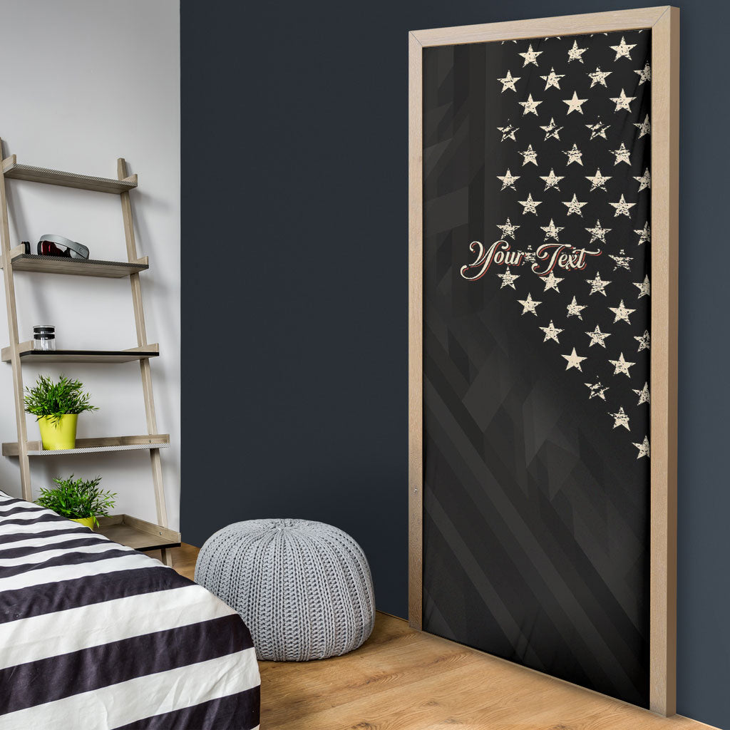 Personalized America 250th Anniversary Door Cover Abraham Lincoln Playing Guitar 4th July