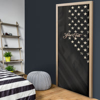 Personalized America 250th Anniversary Door Cover Abraham Lincoln Playing Guitar 4th July