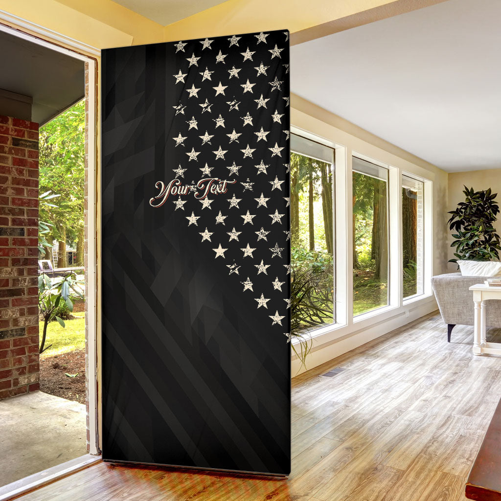 Personalized America 250th Anniversary Door Cover Abraham Lincoln Playing Guitar 4th July