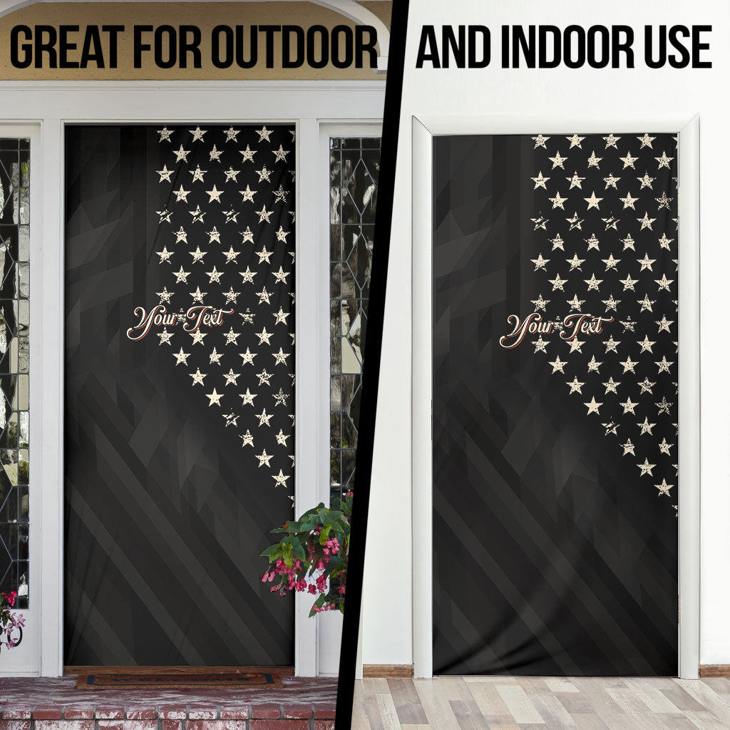 Personalized America 250th Anniversary Door Cover Abraham Lincoln Playing Guitar 4th July