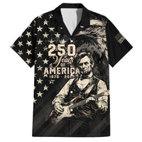 Personalized America 250th Anniversary Hawaiian Shirt Abraham Lincoln Playing Guitar 4th July