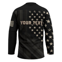 Personalized America 250th Anniversary Hockey Jersey Abraham Lincoln Playing Guitar 4th July