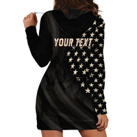 Personalized America 250th Anniversary Hoodie Dress Abraham Lincoln Playing Guitar 4th July