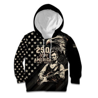 Personalized America 250th Anniversary Kid Hoodie Abraham Lincoln Playing Guitar 4th July