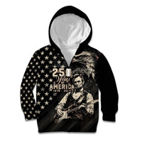 Personalized America 250th Anniversary Kid Hoodie Abraham Lincoln Playing Guitar 4th July