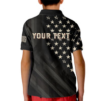 Personalized America 250th Anniversary Kid Polo Shirt Abraham Lincoln Playing Guitar 4th July
