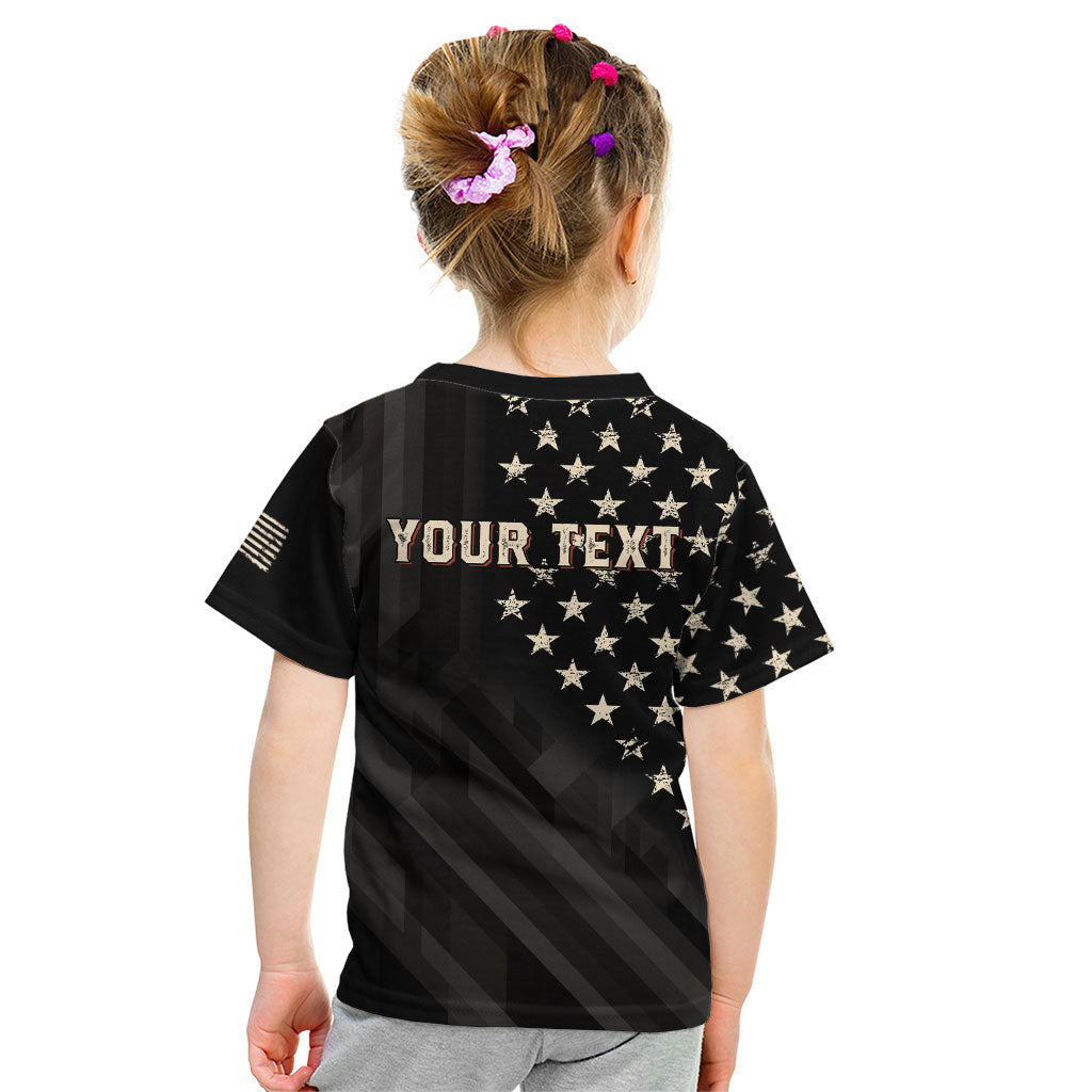 Personalized America 250th Anniversary Kid T Shirt Abraham Lincoln Playing Guitar 4th July