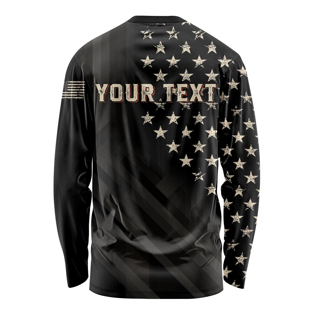 Personalized America 250th Anniversary Long Sleeve Shirt Abraham Lincoln Playing Guitar 4th July