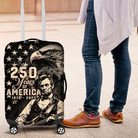 America 250th Anniversary Luggage Cover Abraham Lincoln Playing Guitar 4th July