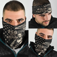 America 250th Anniversary Neck Gaiter Abraham Lincoln Playing Guitar 4th July