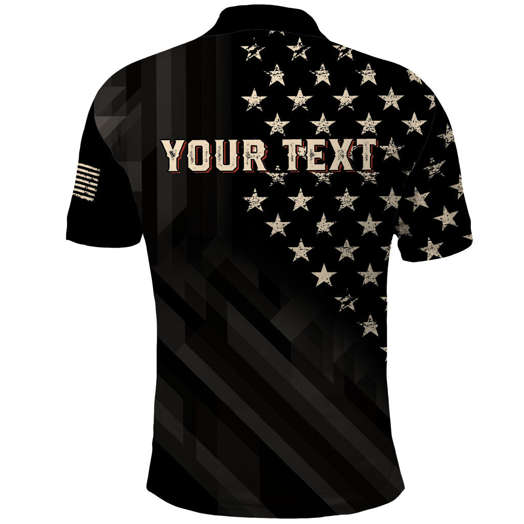 Personalized America 250th Anniversary Polo Shirt Abraham Lincoln Playing Guitar 4th July