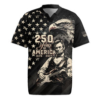 Personalized America 250th Anniversary Rugby Jersey Abraham Lincoln Playing Guitar 4th July