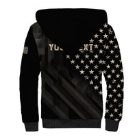 Personalized America 250th Anniversary Sherpa Hoodie Abraham Lincoln Playing Guitar 4th July