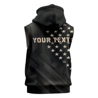 Personalized America 250th Anniversary Sleeveless Hoodie Abraham Lincoln Playing Guitar 4th July