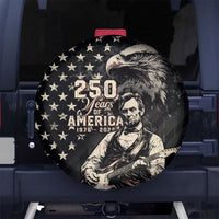 America 250th Anniversary Spare Tire Cover Abraham Lincoln Playing Guitar 4th July
