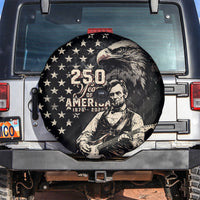 America 250th Anniversary Spare Tire Cover Abraham Lincoln Playing Guitar 4th July