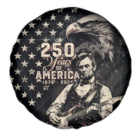 America 250th Anniversary Spare Tire Cover Abraham Lincoln Playing Guitar 4th July