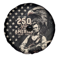 America 250th Anniversary Spare Tire Cover Abraham Lincoln Playing Guitar 4th July