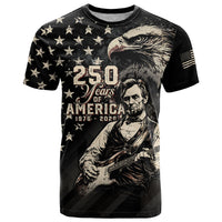 Personalized America 250th Anniversary T Shirt Abraham Lincoln Playing Guitar 4th July