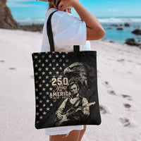 America 250th Anniversary Tote Bag Abraham Lincoln Playing Guitar 4th July