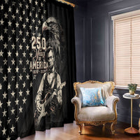 America 250th Anniversary Window Curtain Abraham Lincoln Playing Guitar 4th July