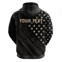 Personalized America 250th Anniversary Zip Hoodie Abraham Lincoln Playing Guitar 4th July