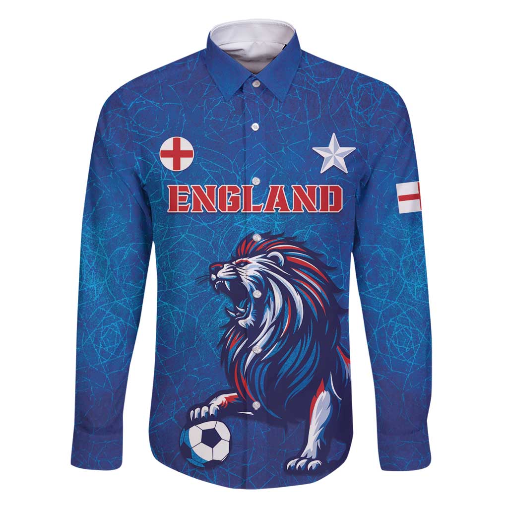 Custom England 2024 Football Family Matching Long Sleeve Bodycon Dress and Hawaiian Shirt Go Champions Lionesses LT05 - Wonder Print Shop