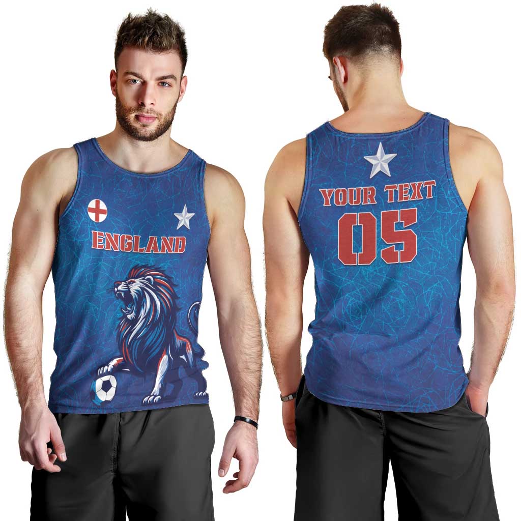 Custom England 2024 Football Men Tank Top Go Champions Lionesses LT05 - Wonder Print Shop