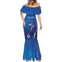 Custom England 2024 Football Mermaid Dress Go Champions Lionesses LT05 - Wonder Print Shop