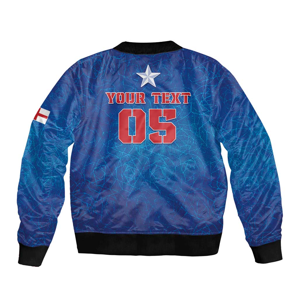 Custom England 2024 Football Sleeve Zip Bomber Jacket Go Champions Lionesses LT05 - Wonder Print Shop