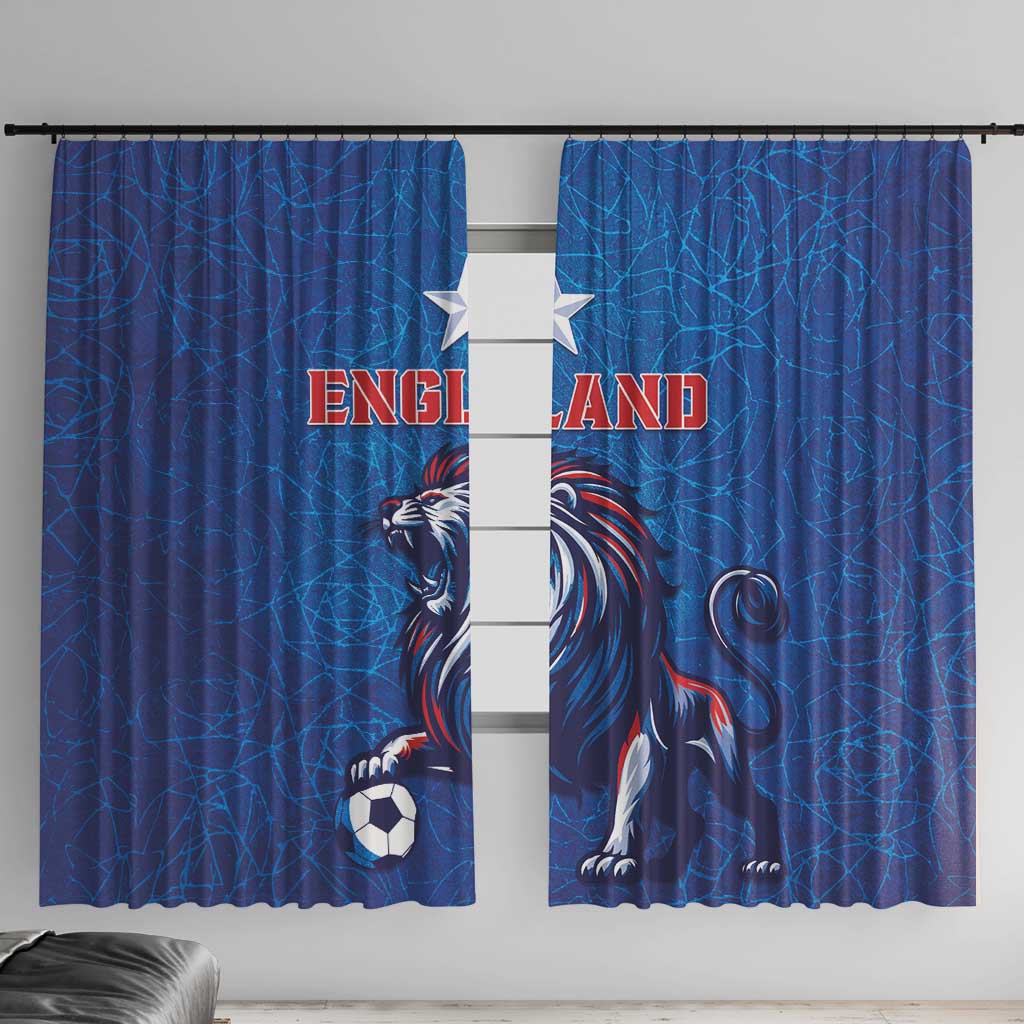 England 2024 Football Window Curtain Go Champions Lionesses LT05 - Wonder Print Shop