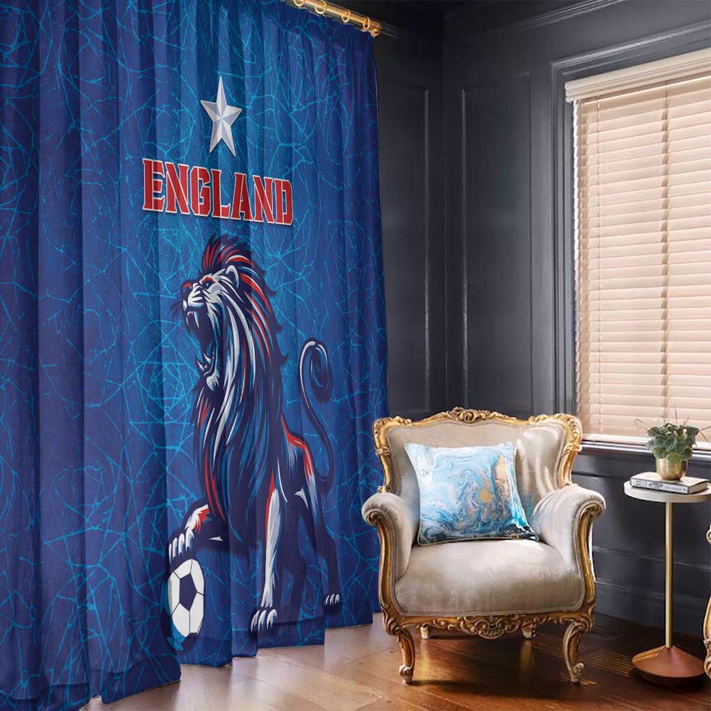 England 2024 Football Window Curtain Go Champions Lionesses LT05 - Wonder Print Shop