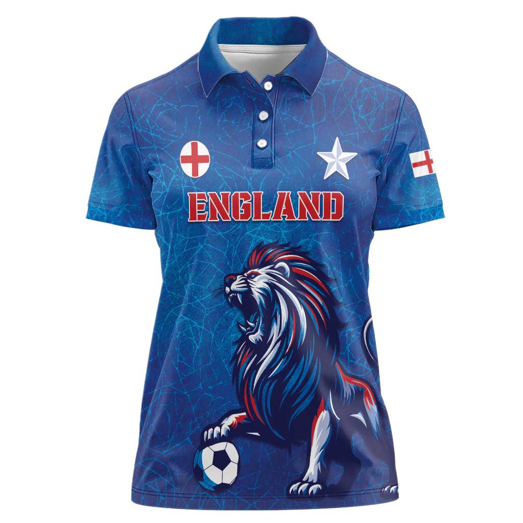 Custom England 2024 Football Women Polo Shirt Go Champions Lionesses LT05 - Wonder Print Shop