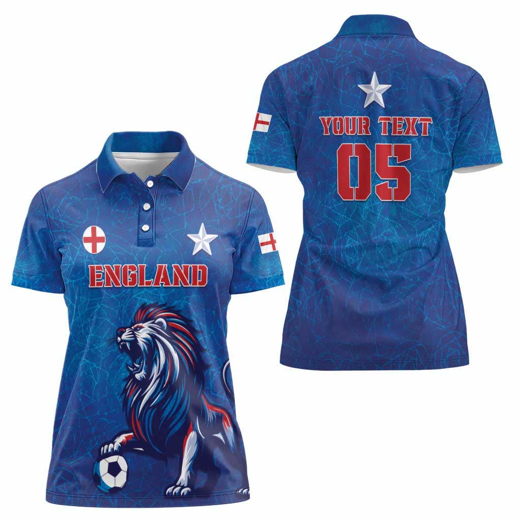 Custom England 2024 Football Women Polo Shirt Go Champions Lionesses LT05 - Wonder Print Shop