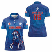 Custom England 2024 Football Women Polo Shirt Go Champions Lionesses LT05 - Wonder Print Shop