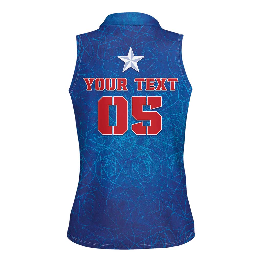 Custom England 2024 Football Women Sleeveless Polo Shirt Go Champions Lionesses LT05 - Wonder Print Shop