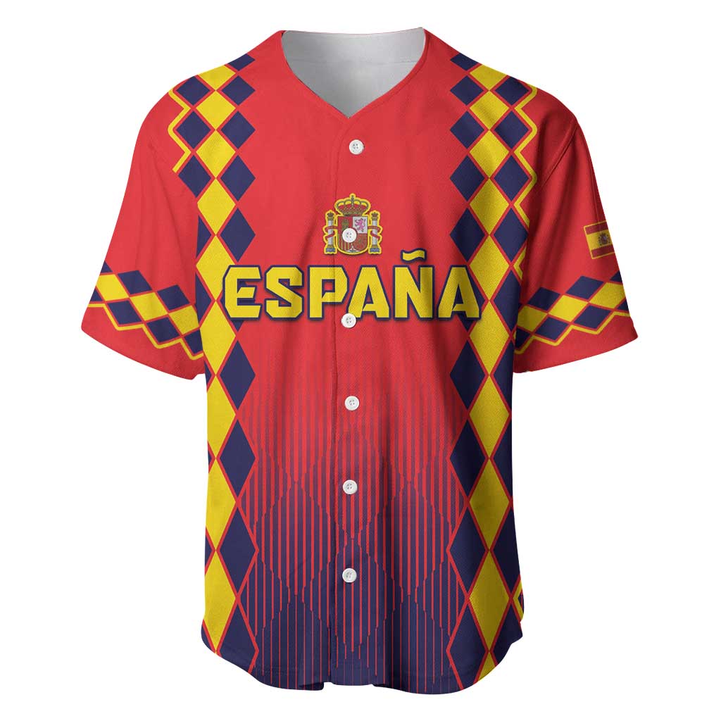 Custom Spain 2024 Football Baseball Jersey Go Champions La Roja Simple Style LT05 - Wonder Print Shop