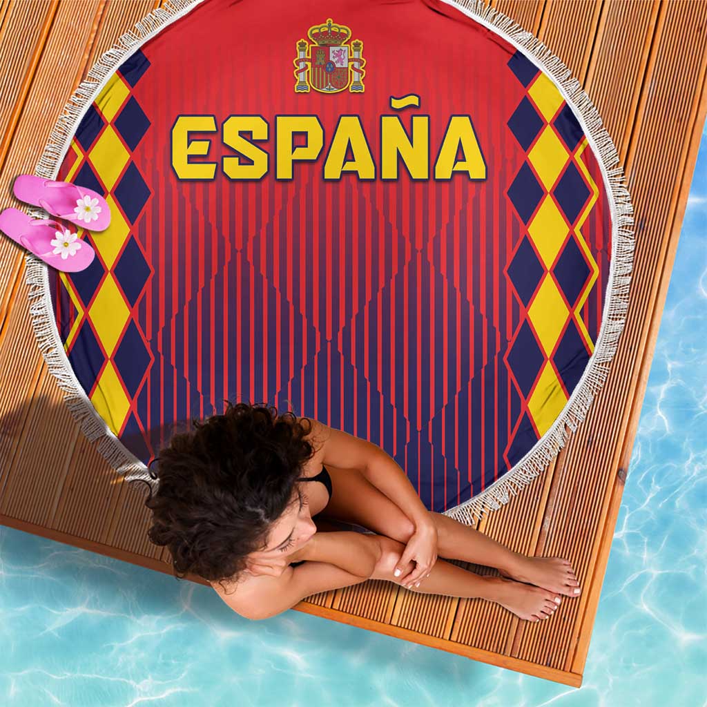 Spain 2024 Football Beach Blanket Go Champions La Roja Simple Style LT05 - Wonder Print Shop