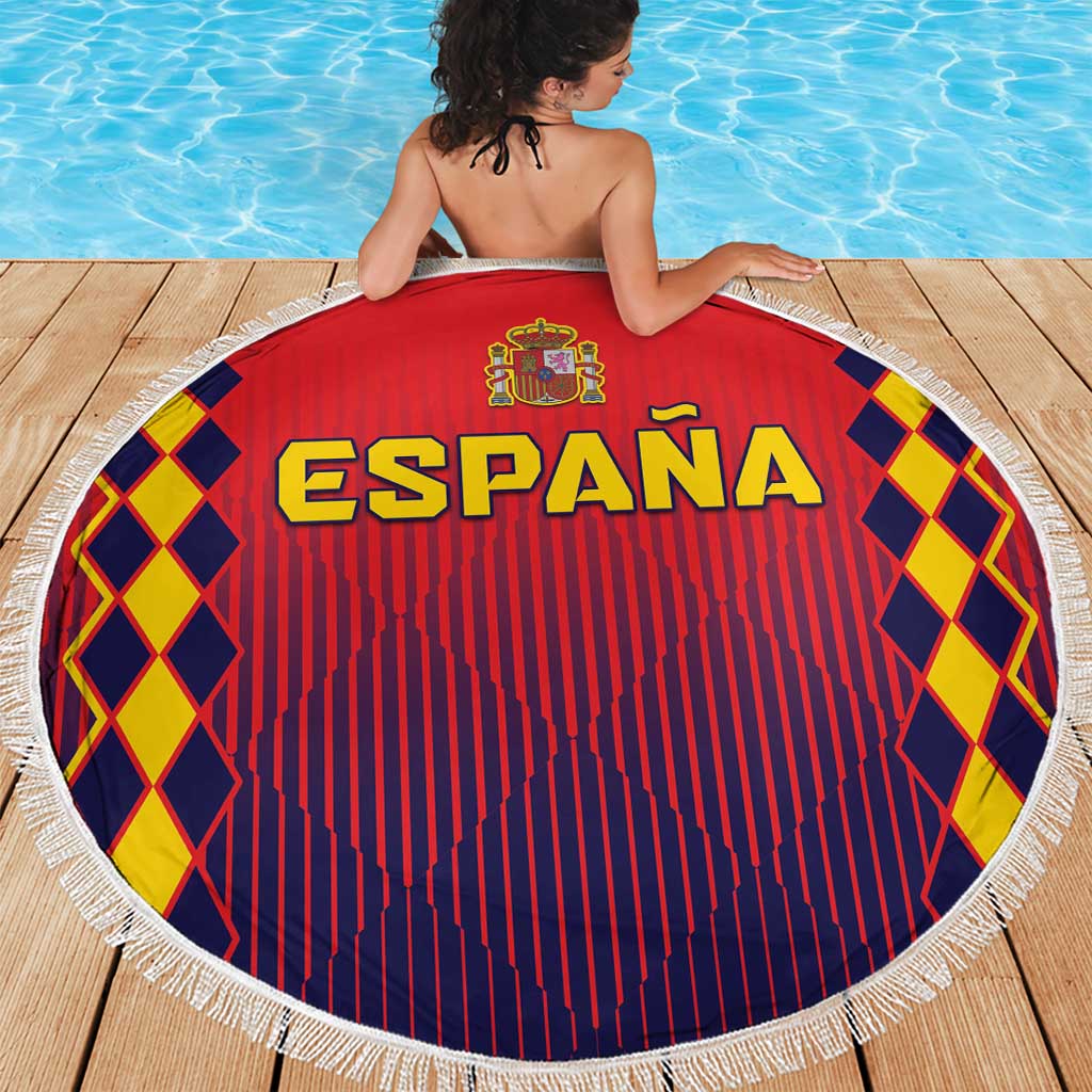 Spain 2024 Football Beach Blanket Go Champions La Roja Simple Style LT05 - Wonder Print Shop
