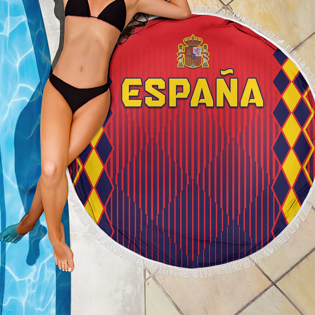 Spain 2024 Football Beach Blanket Go Champions La Roja Simple Style LT05 - Wonder Print Shop