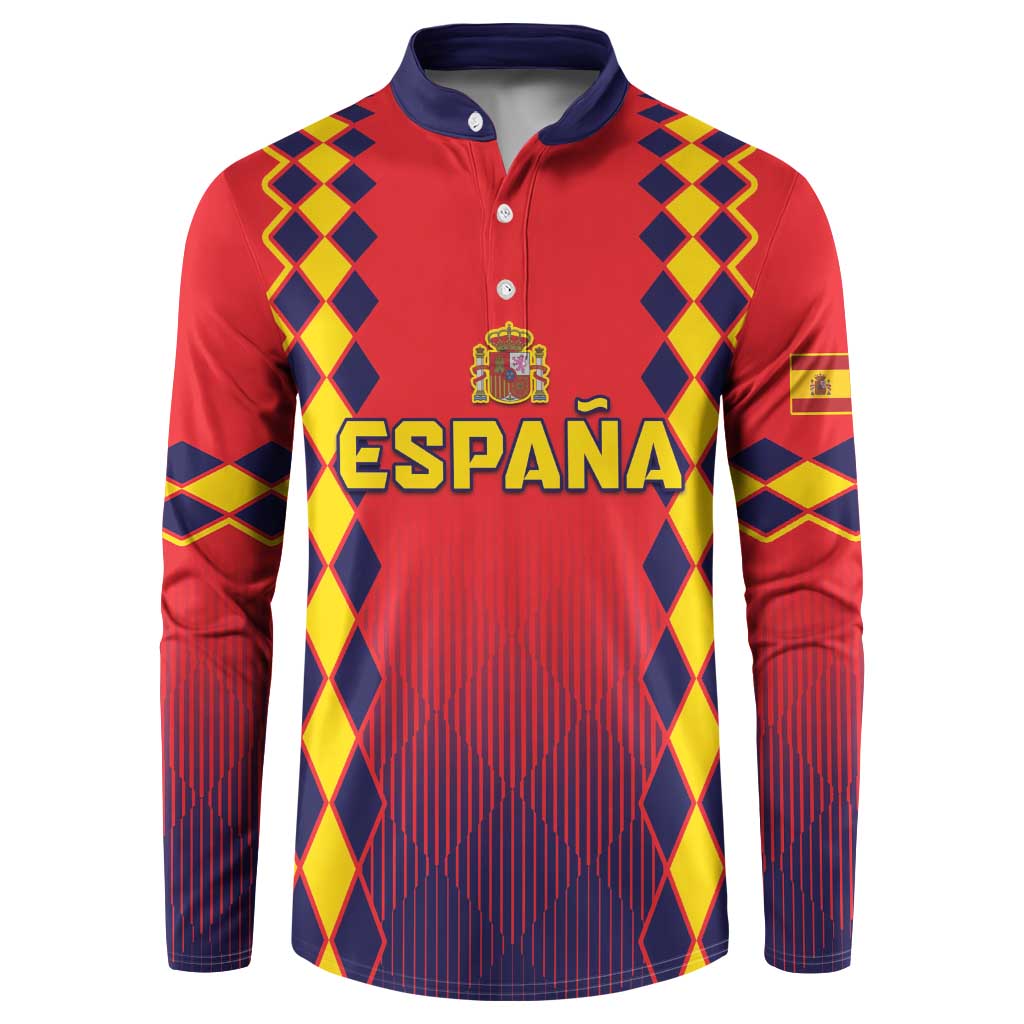 Custom Spain 2024 Football Button Sweatshirt Go Champions La Roja Simple Style LT05 - Wonder Print Shop