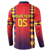 Custom Spain 2024 Football Button Sweatshirt Go Champions La Roja Simple Style LT05 - Wonder Print Shop