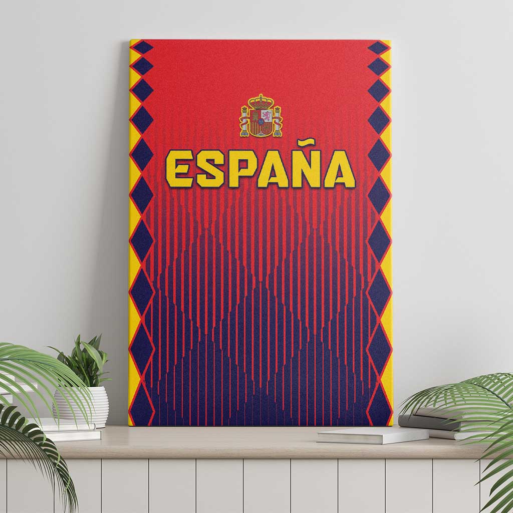 Spain 2024 Football Canvas Wall Art Go Champions La Roja Simple Style LT05 - Wonder Print Shop