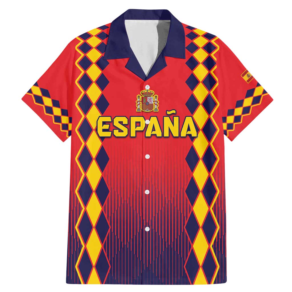 Custom Spain 2024 Football Family Matching Mermaid Dress and Hawaiian Shirt Go Champions La Roja Simple Style LT05 - Wonder Print Shop
